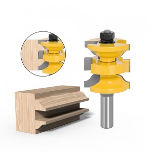 Desain Baru 4 Pcs 1/2 Inch Shank Interior Duri Pintu Tungsten Carbide Router Bit Set untuk Kayu Woodworking
