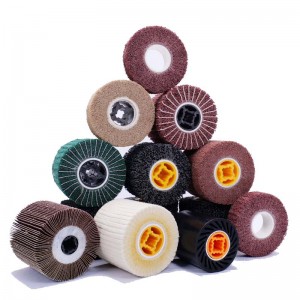 Ruote abrasive per lucidatura a palette in feltro di lana