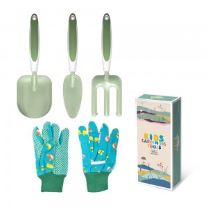 4PCS Kids Gardening Tools කට්ටලය