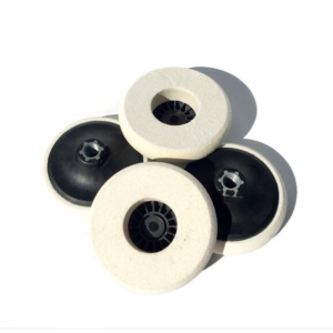4inch Wool Felt Buffing Wheel Polishing Pad M14 Angle Grinder Wool Disc for Car Waxing Metal Marble Glass Jewelry