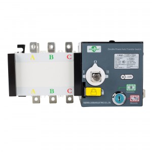 Tingkat Isolasi PC ATSE Changeover Switch Peralatan Ngalih Transfer Otomatis, 3-Fase, 4-Fase, 20A-3200A