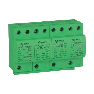 SPD Surge Protective Devices T1 Level Graphite Core 10/350μs, Surge Protector ZGLEDUN Series LD-MD , Surge Arrester Lining Protector