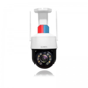 د PTZ CCTV کیمره WIFI دوه ګونی څراغونه الارم 4.5 انچ 12X 18X EG-PDM3F09-SLAT