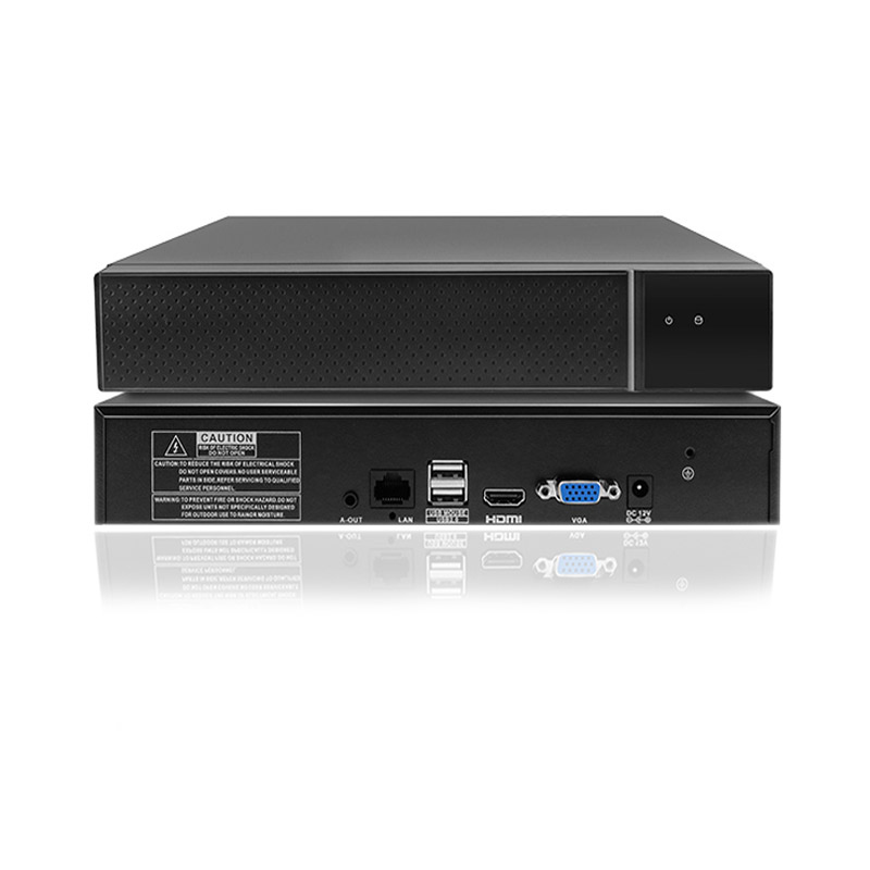 Enregistreur vidéo NVR 10 canaux pour système de caméra IP de sécurité domestique, disque dur de 10 To (non inclus) pour enregistrement 24h/24 et 7j/7 EY-N10C8