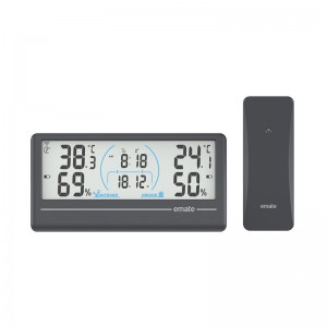 PriceList for Digital Temperature Gauge - Indoor Outdoor Wireless Thermometer Hygrometer In Bold Digits – EMATE