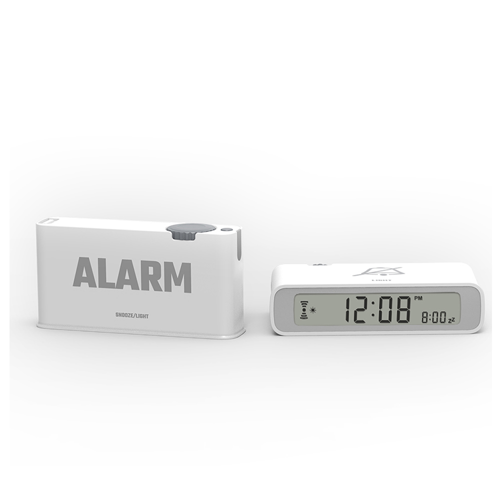 Flip Reversible Lcd Radio Desk Alarm Clock