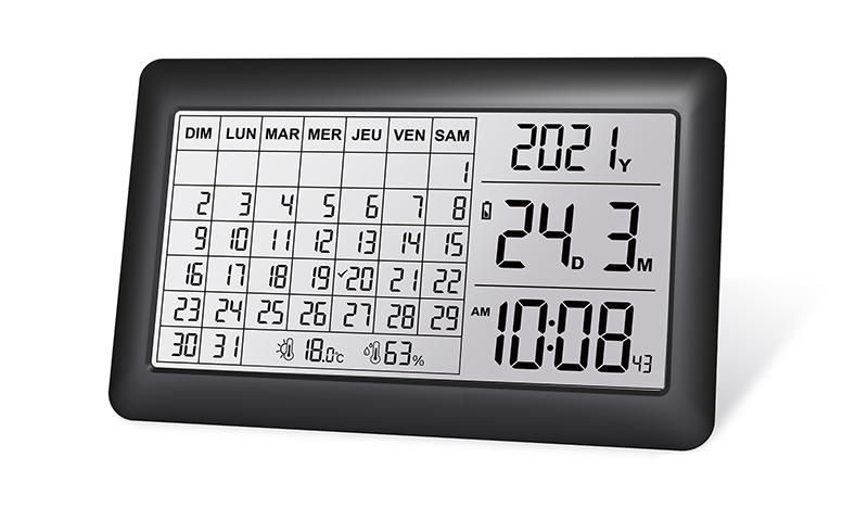 Digital Radio Alarm Clock with Calendar