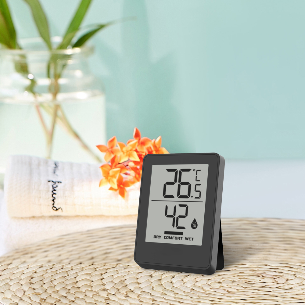 Lightweight Portable Thermo Hygrometer With Comfort Level Indicator