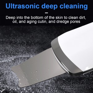 ultrasonic skin scrubber vibration face spatula