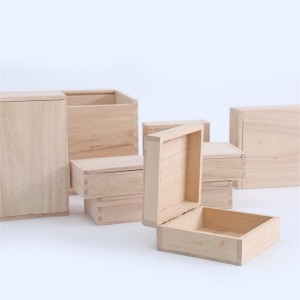 High quality various rubber wood boxes with waxed finish