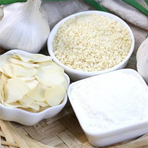 Ukupakishwa kwePlastiki dehydrated Garlic Flakes China Manufacturers