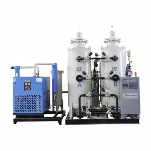 High purity oxygen plant with cylinder filling station