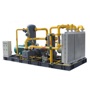 Compresseurs de gaz d'hydrogène à piston alternatif refroidis par air sans huile pour les stations de remplissage de carburant