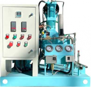 3-5 Nm3 /H Compressor d'ossigenu di compressione à 3 fasi, raffreddatu à l'aria à alta pressione
