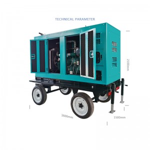 100kw/125kVA Six Cylinders Four Stroke Manufacturer Diesel Generator Open/Silent/Trailer na may Weifang Engine