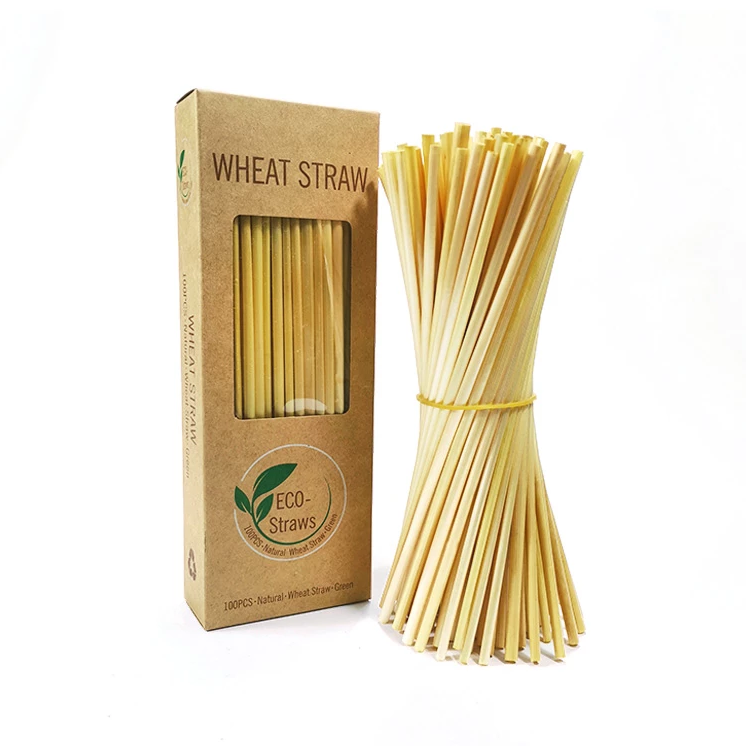 How many boxes of wheat straws can be packed in a box?