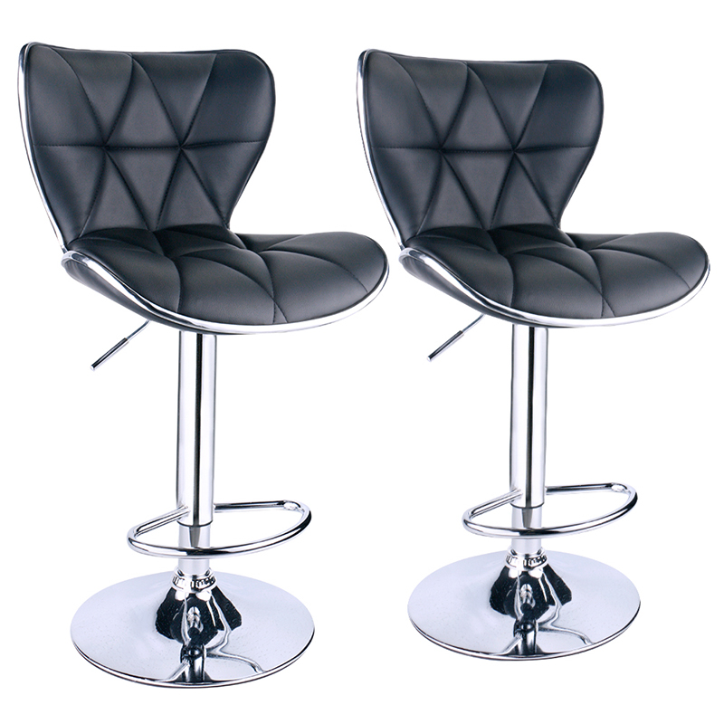 ERGODESIGN Adjustable Bar Stools Set of 2 With Shell Back & Seat Design In Different Colors Set of 2