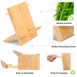 ERGODESIGN Double-Sided Magnetic Bamboo Knife Block Small