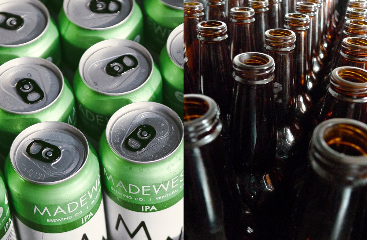 Aluminum cans vs. glass bottles: Which one is the most sustainable beer package?