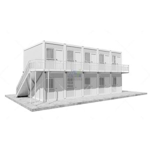 New 20ft Eco Modular Cabin Gampang Dibangun Prefabricated Dicopot urip panel sandwich EPS Container House For Sale