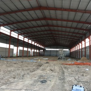 鉄骨構造の骨組み商業オフィスビル 構造用鋼トラス プレハブ倉庫の建設 図面付き