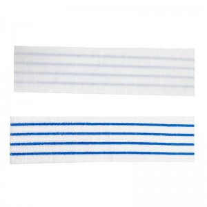 Gospodinjske krpe za čiščenje tal iz mikrovlaken za enkratno uporabo z modrimi črtami z izjemno zmogljivostjo dekontaminacije