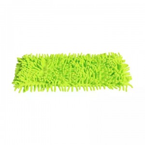 Microfiber Chenille فليٽ فرش جي صفائي Mop Pads کيسي سان