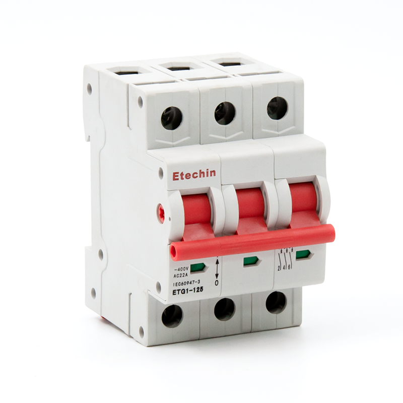 Mini Isolator Switch, ETG1-125 mndandanda Wodzipatula, kusintha kwakukulu, 1P, 2p, 3p, 4p