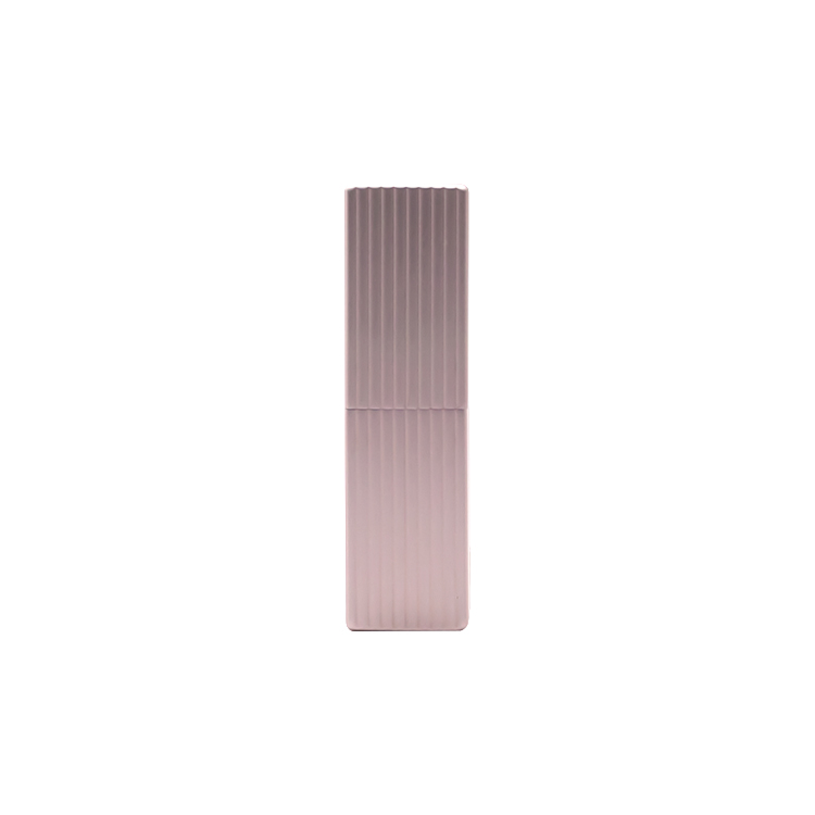 Tubo de batom de metal ouro rosa lindo designer quadrado elegante estojo bonito recipientes de batom