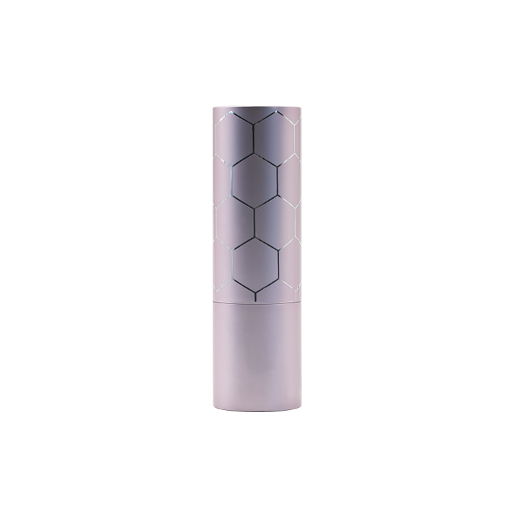 Tub de llapis de llavis d'or rosa rodó de metall de disseny buit Estoig de bàlsam labial personalitzat Estoig de contenidor Imatge destacada