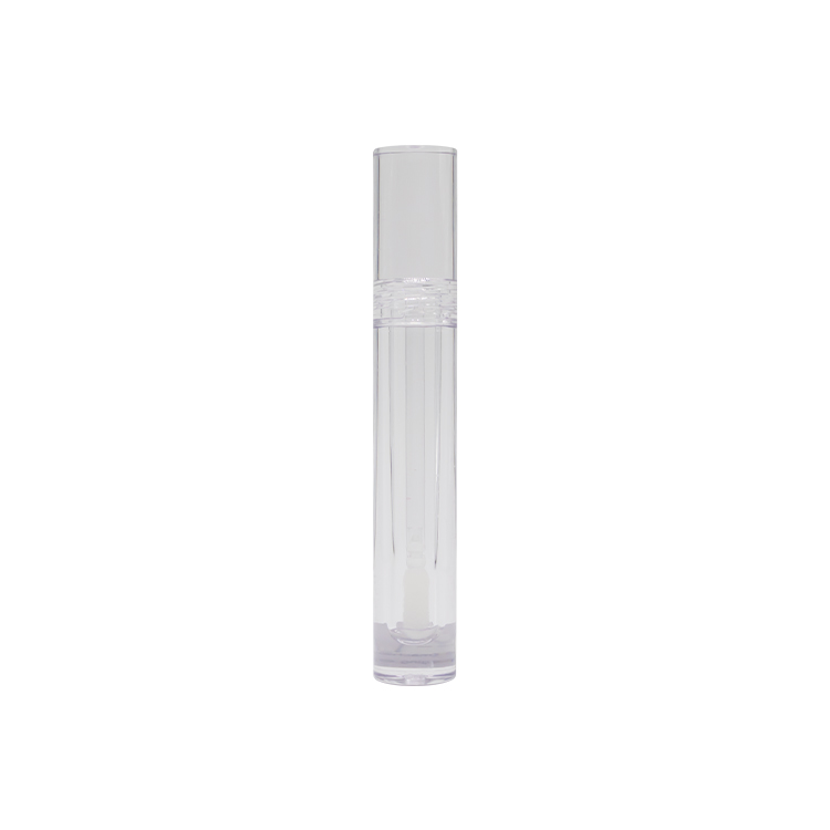 Tubs de brillantor de llavis transparents PETG de 4 ml Dissenyador transparent buit en contenidors de lluentor de llavis de vareta Estoigs bonics
