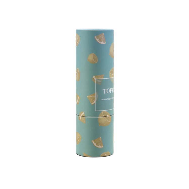 Inanis chartam rotundum lipstick tube sustineri Cardboard Refillable Cute Labrum Resina Eco Friendly Lipstick Case