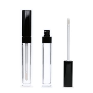 Bottle Lip Gloss kvadratinis sidabrinis matinis atspaudas, pritaikytas skystų lūpų dažų konteineris Clear Lip Gloss Tube