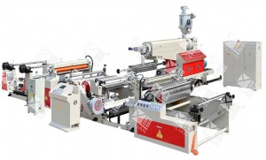 Máquina laminadora de película Pe de extrusión de papel SJFM-1300A