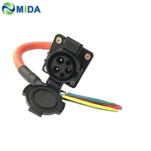 32A 40A 50A Type1 Inlets EV Sockets J1772 Charger Socket for Electric Car