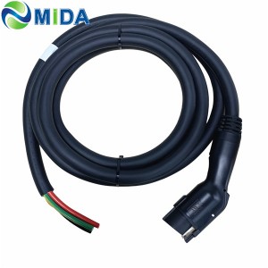 UL Certificate 70A 80A J1772 Plug Type 1 EV Connector J1772 Charger Extension Cable