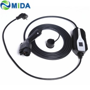 MIDA 8A 10A 13A 16A Electric Car Charging Level 2 EV Portable Charger Type 1 Plug