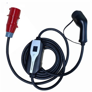 32A प्रकार 2 ईव्ही चार्जर रेड सीईई प्लग ईव्ही चार्जर इलेक्ट्रिक वाहने कार चार्जर बॉक्स