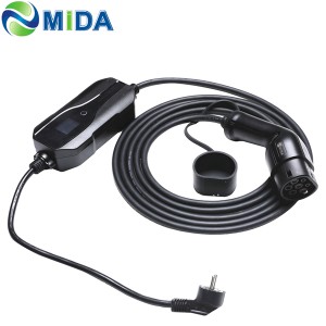MIDA EV Charger Type 2 Portable EVSE 8A 10A 13A 16Amp Electric Vehicle Car Charger
