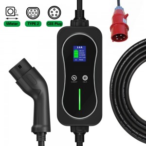 Car Charging 3Phase EV Charging Cable 22KW home charging Charger IEC62196 type 2 home electric vehicle charger