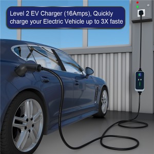 Car Charging Point EV Charegr Charegr Type 2 Charges car elektrîkê 16A Barkerên elektrîkê yên portable