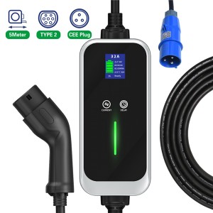Level 2 Portable EV Charger para sa Electrical Vehicle 10A / 16A / 20A/ 24A / 32A 7KW EV Charging Chinese supplier