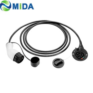32A 3 Wajiga 400V EV Connector Type 2 to Type 2 Adapter EV Extented Cable for Electric Electric Electric