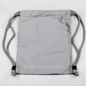 High definition Drawstring Gym Bag - Reflective Material Bag RB19-01 – Ewin