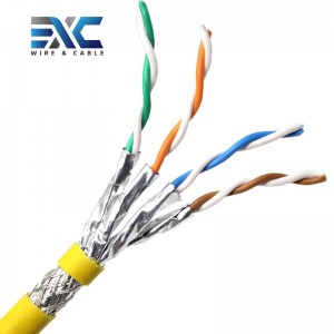 Héichgeschwindeg Ethernet SFTP Cat8 Bulk Kabel