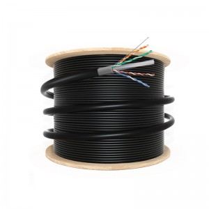 Çalt tizlikli açyk UTP Cat6a köpçülikleýin kabel