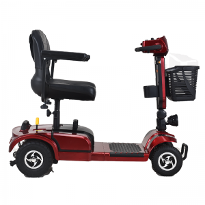 Bærbare og sammenleggbare 4-hjuls mobilitetsscootere for voksne