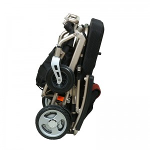 Cadeira de rodas eléctrica de gran tamaño intelixente e de pequeno tamaño para adultos e nenos