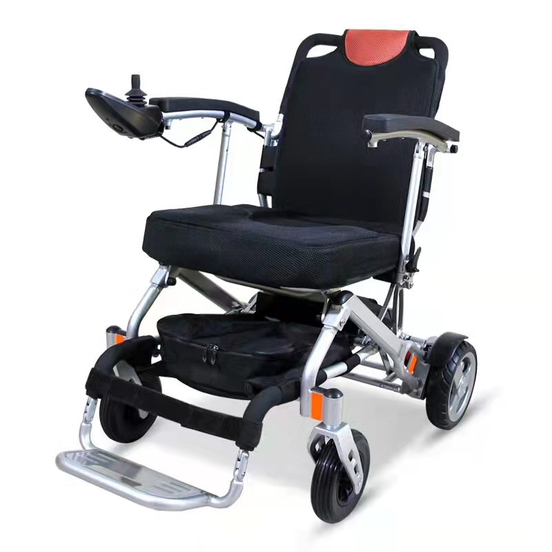 كرسي متحرك كهربائي ذكي وصغير الحجم للغاية وخفيف الوزن للكبار والأطفال بصورة مميزة