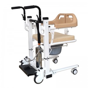 EXC-4002 מרים חולים מתקפל הידראולי להעברת קשישים ממיטה לשירותים, כיסא גלגלים, בחוץ